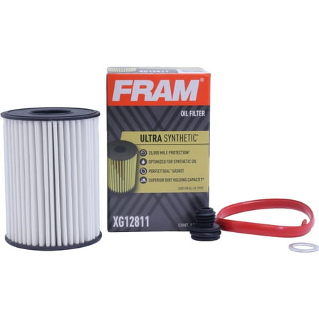 FRAM Ultra Synthetic Oil Filter, XG12811, 20K mile Replacement Filter for Select Vehicles
