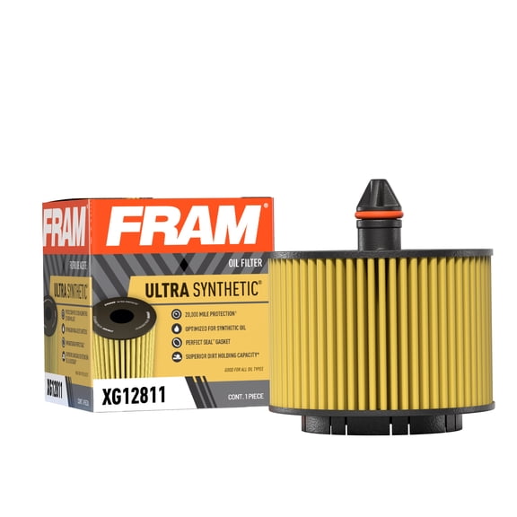 FRAM Ultra Synthetic Oil Filter, XG12811, 20K mile Replacement Filter for Select Vehicles