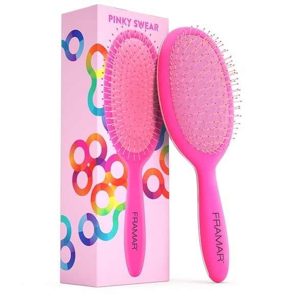 Framar Detangling Brush for Curly Hair Hair Brushes for Women Detangler, Hair Brush for Women, Hair Detangler Brush for Curly Hair, Elegant Hair Brush Detangler Kids Hair Brush Pink