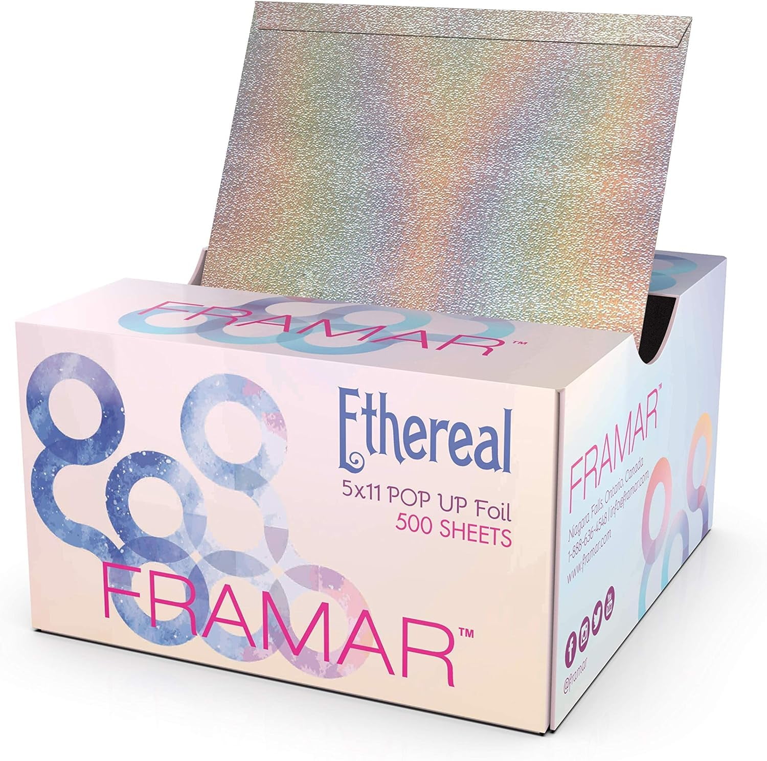 Framar Ethereal Pop Up Hair Foil, Aluminum Foil Sheets, Hair Foils For