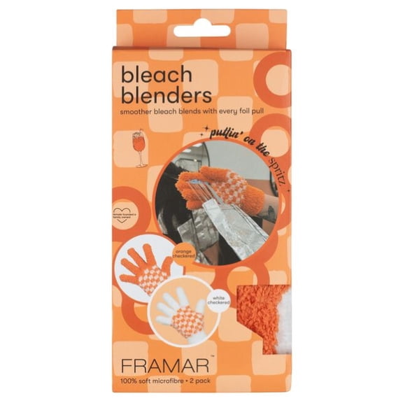 Framar Puttin' On The Spritz Bleach Blenders Gloves 2 Pack Textured Color Removal Gloves for Bleached Hair