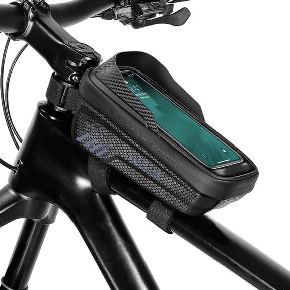 Frame Bike Phone Bag Waterproof Top Tube Bag Touchscreen Phone Mount Bag Cycle Frame Bag Fits Cellphones Below 6.8''