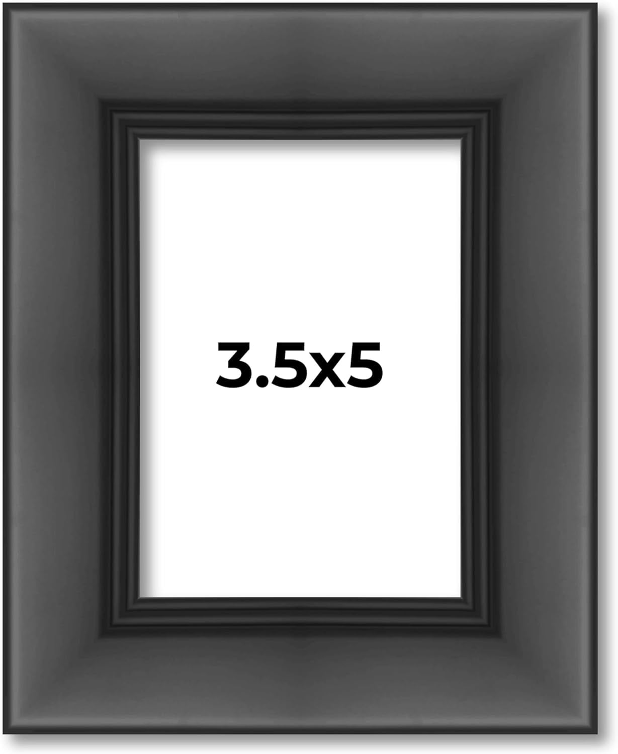 Frame Black Picture Frame Complete Modern Photo Frame Includes UV Plexiglass, Acid Foam