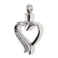 thumbnail image 1 of Frame Clear Rhinestone Stainless Steel Urn Cremation Ash Holder, 1 of 6