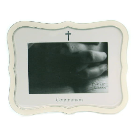 Frame-First Communion-White (Holds 4 x 6 Photo)