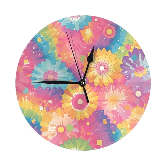 No Frame No Glass Cover Round Wall Clock 9.84in With Tripod For Office ...