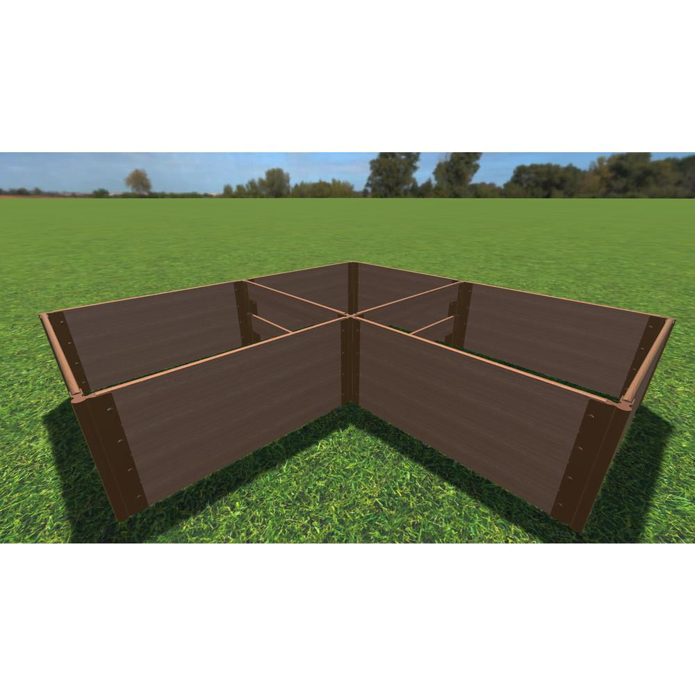 Classic Sienna 8' x 8' x 22" Composite Raised Garden Bed