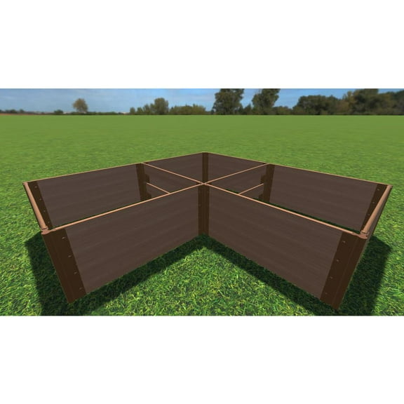 Frame It All Arrowhead' - 8' X 8' X 22" Straight Corner Raised Garden Bed - 1" Profile