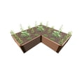 thumbnail image 1 of CLASSIC SIENNA 'ARROWHEAD' - 8' X 8' X 22" STRAIGHT CORNER RAISED GARDEN BED - 2" PROFILE, 1 of 3