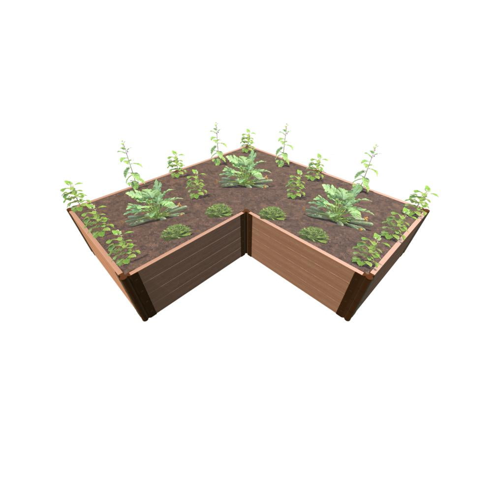 Classic Sienna Composite Raised Garden Bed with 22" Height