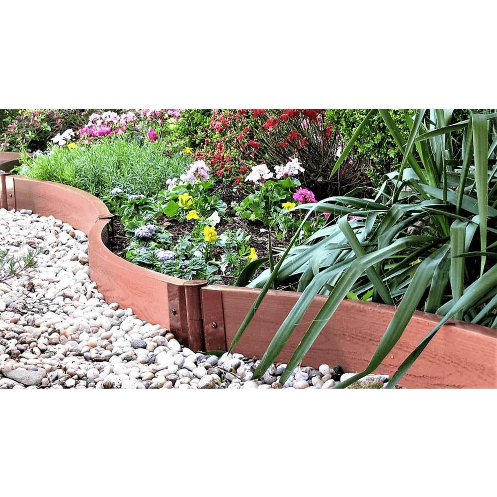 Classic Sienna Curved Composite Landscape Edging Kit 32' - 2" Profile