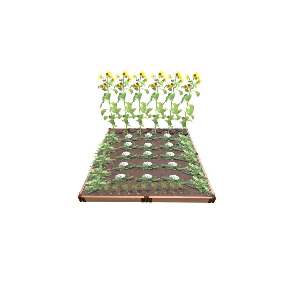 Classic Sienna Composite Wood Raised Garden Bed 8' x 8' x 5.5"