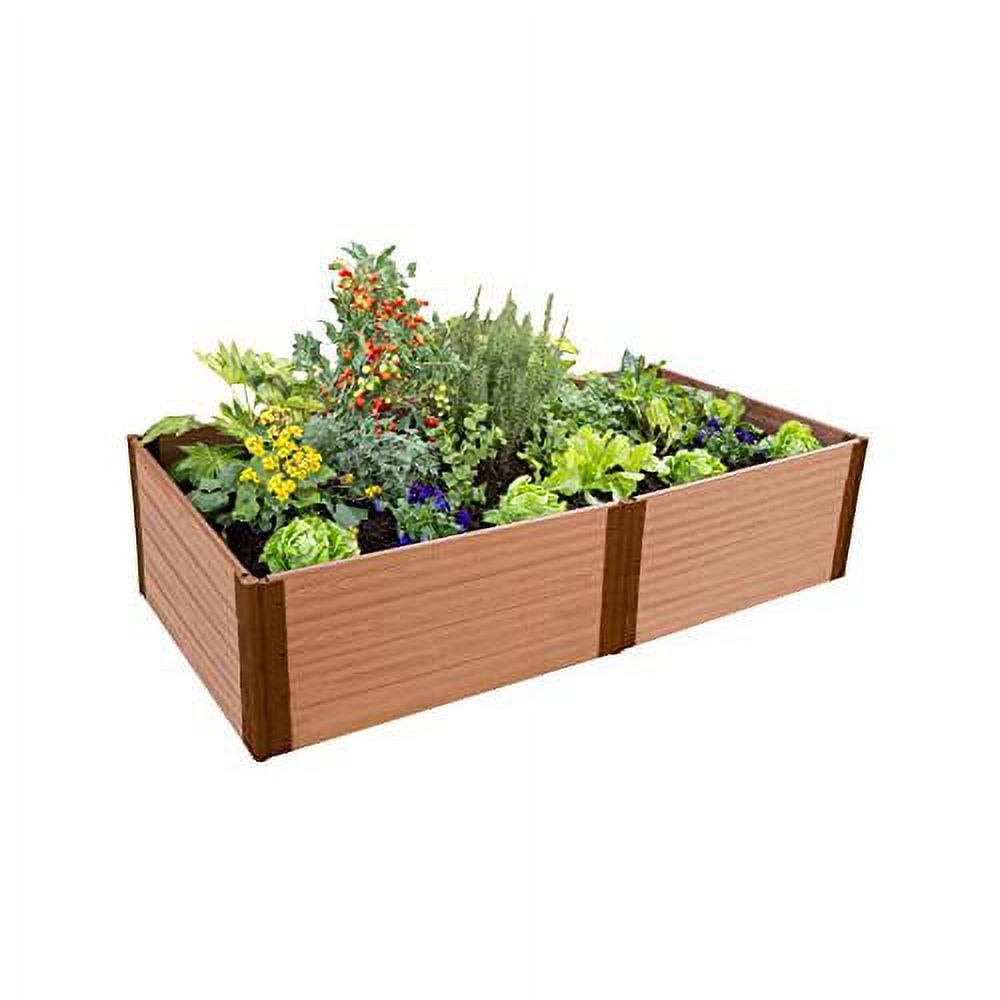 Frame It All Classic Sienna Raised Garden Bed 4' X 8' X 22" - 1 ...