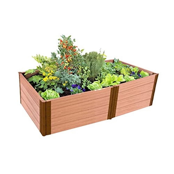 Classic Sienna Raised Garden Bed 4' x 8' x 22" - 2" profile -