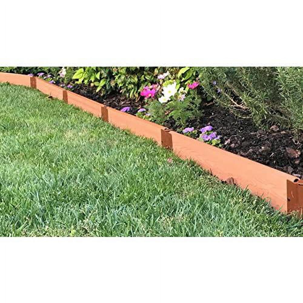 Classic Sienna Composite Wood Landscape Edging Kit 32' - 1" Profile