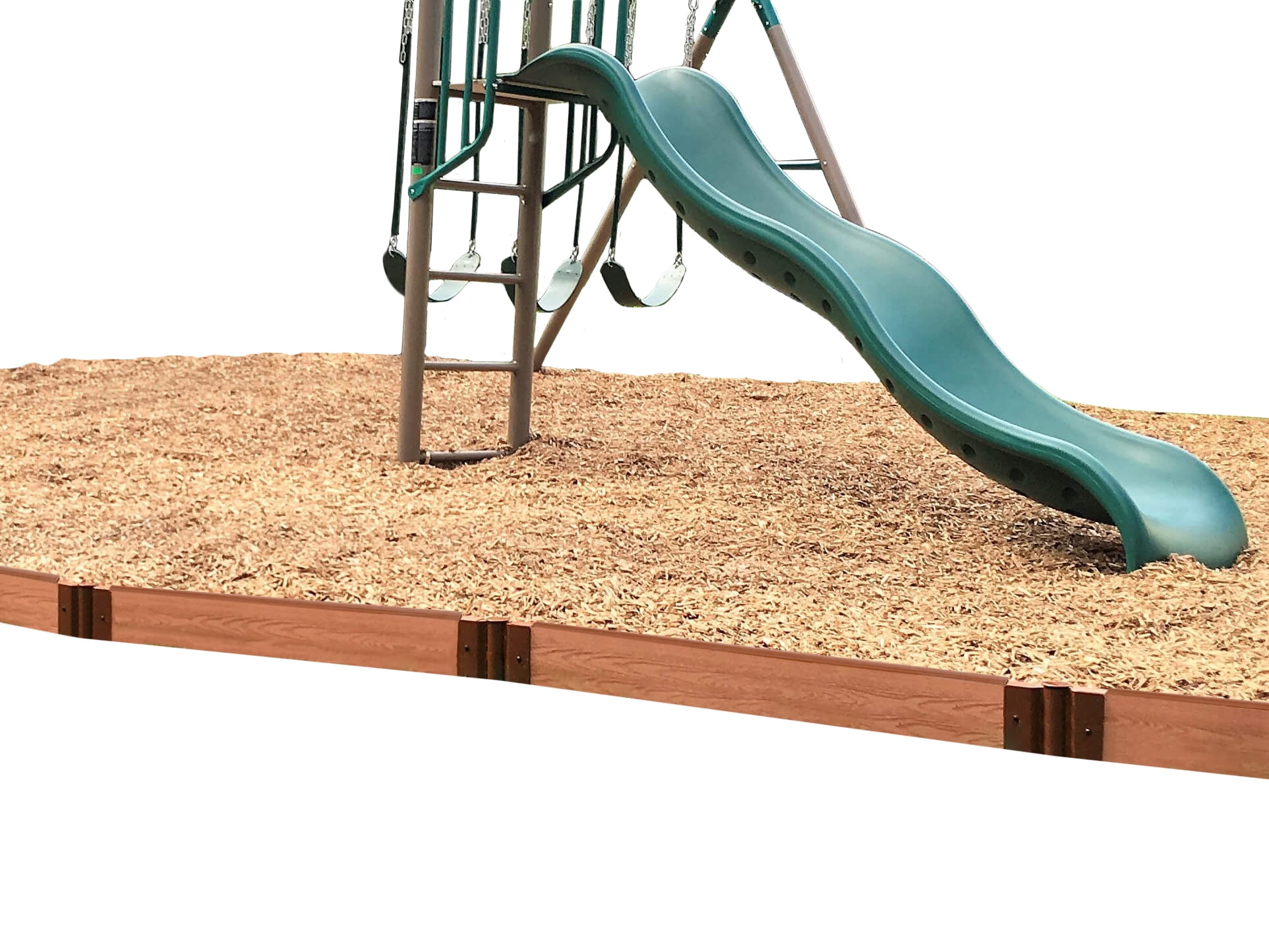 Classic Sienna Composite Wood Playground Border Kit