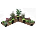 thumbnail image 1 of UPTOWN BROWN 'YOSEMITE FALLS' 6' X 6' X 16.5" RAISED GARDEN BED (TRI LEVEL WATERFALL), 1 of 1