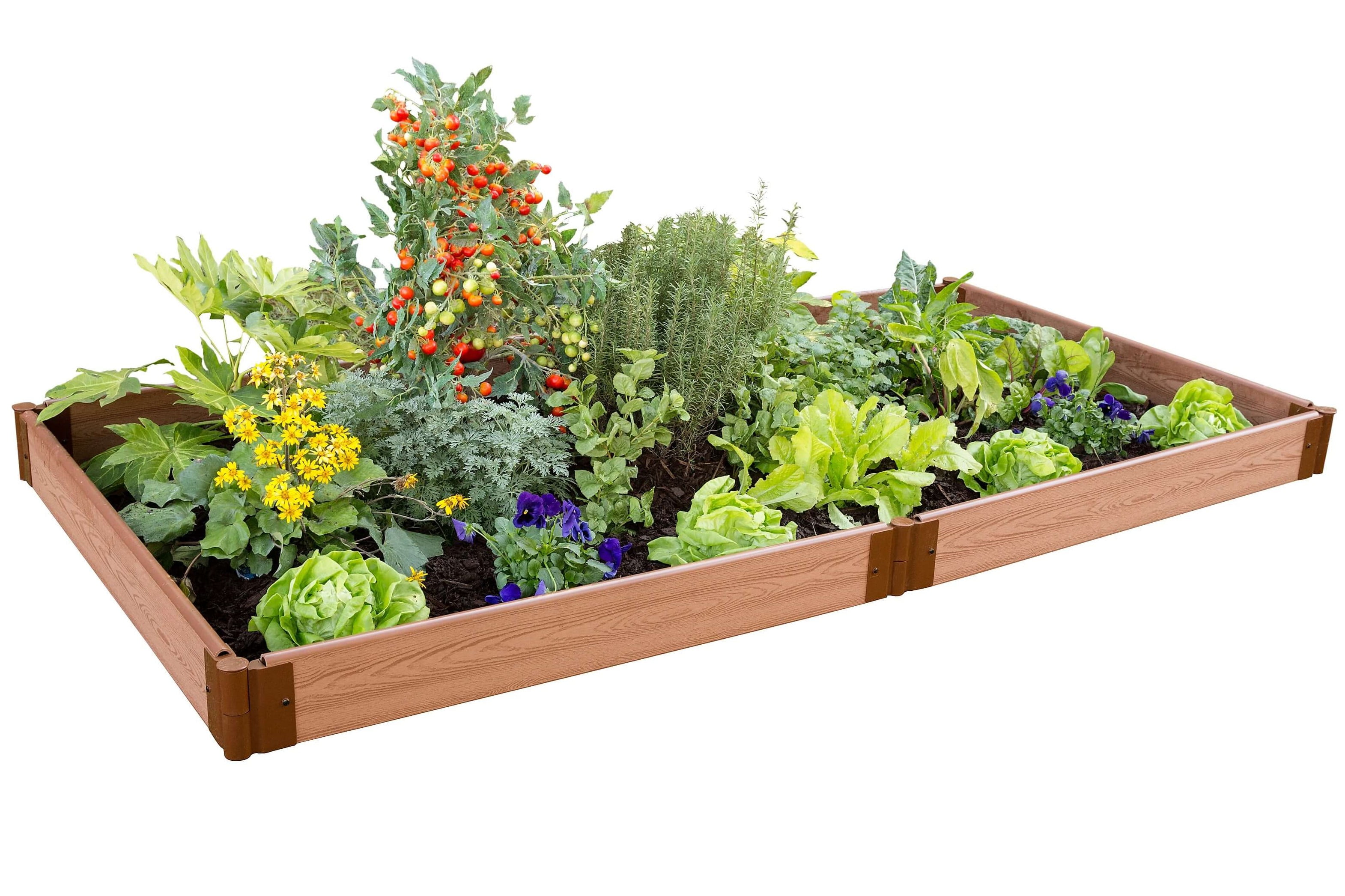 Classic Sienna Composite Raised Garden Bed 4' x 8' x 5.5"