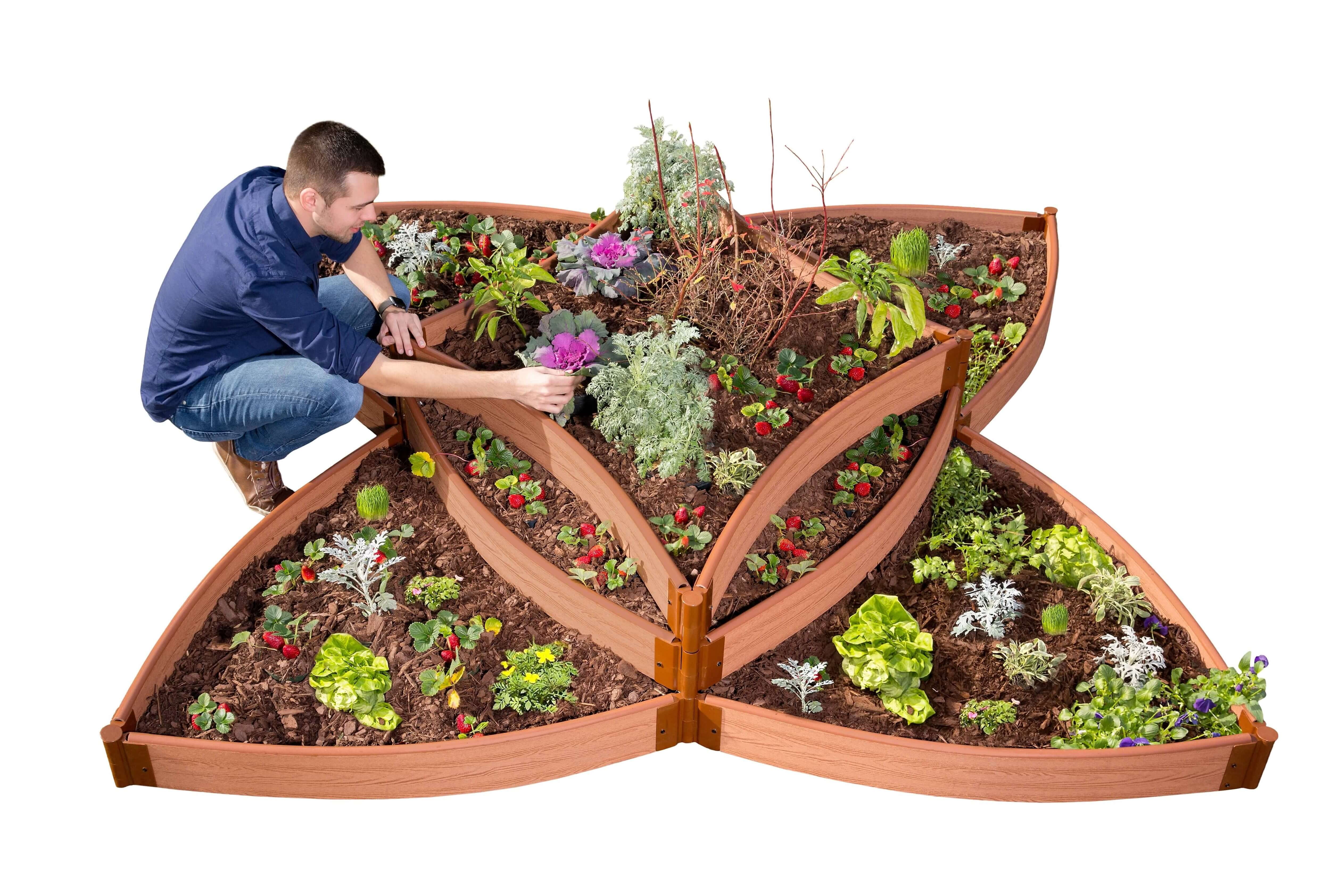 Classic Sienna 3-Level Composite Raised Garden Bed