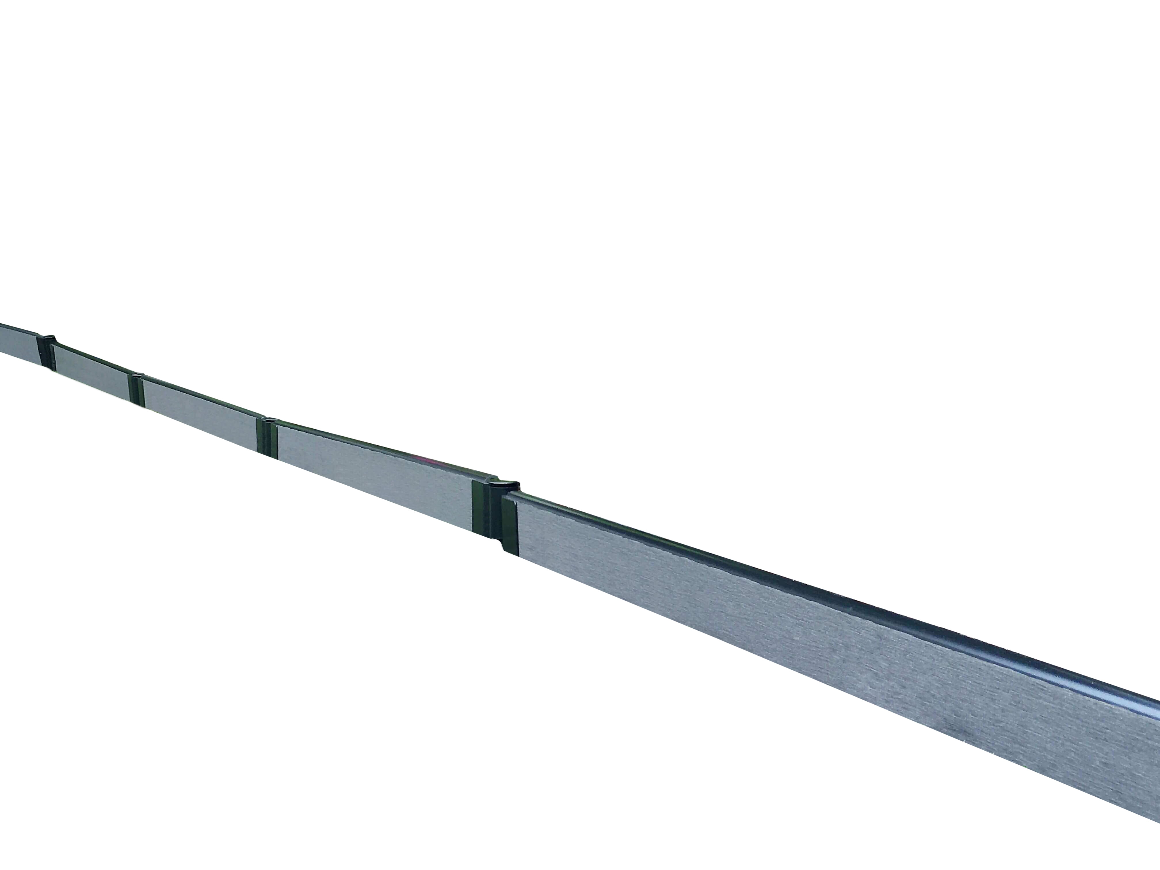 Weathered Wood Composite Straight Landscape Edging Kit