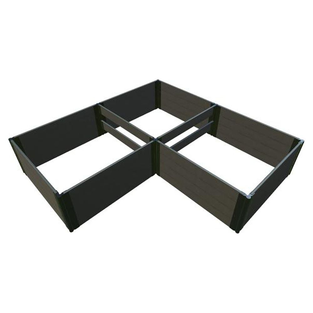 Weathered Wood 'Arrowhead' 8x8 Raised Garden Bed Kit