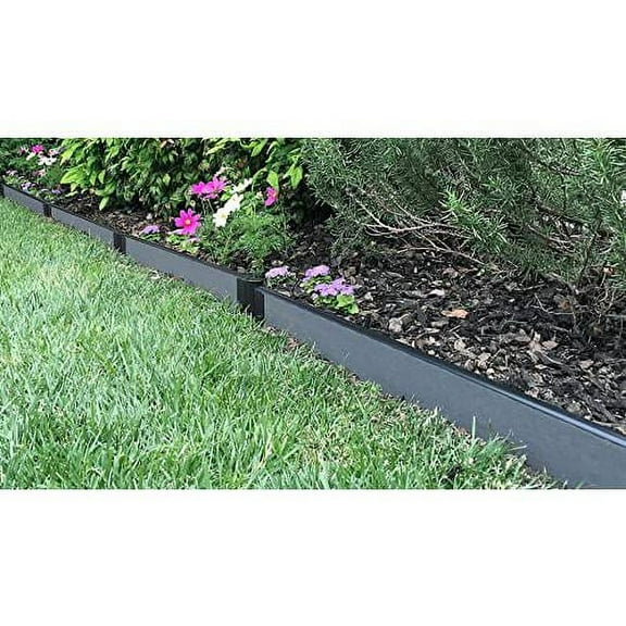 Frame It All Weathered Wood Straight Landscape Edging Kit 32' - 1" Profile