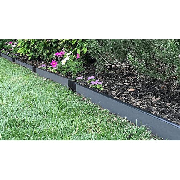 Weathered Wood Straight Landscape Edging Kit 64' - 1" Profile