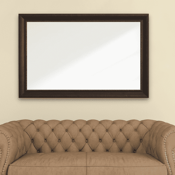 Frame My Mirror Framed Wall Mirror - Antique Bronze 36" x 36" Mirror - Ideal for Bathroom, Wall Decor, Bedroom and Livingroom - Moisture Resistant with Safety Backing - Ventura Design