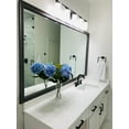 thumbnail image 1 of Frame My Mirror Framed Wall Mirror - Black 36" x 48" Mirror - Ideal for Bathroom, Wall Decor, Bedroom and Livingroom - Moisture Resistant with Safety Backing - Morgan Design, 1 of 11
