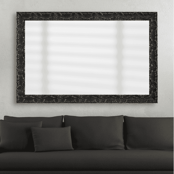 Frame My Mirror Framed Wall Mirror - Blackened Satin Nickel 20" x 54" Mirror - Ideal for Bathroom, Wall Decor, Bedroom and Livingroom - Moisture Resistant with Safety Backing - Maricopa Design