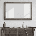 thumbnail image 1 of Frame My Mirror Framed Wall Mirror - Blackened Satin Nickel 36" x 36" Mirror - Ideal for Bathroom, Wall Decor, Bedroom and Livingroom - Moisture Resistant with Safety Backing - Huntington Design, 1 of 8