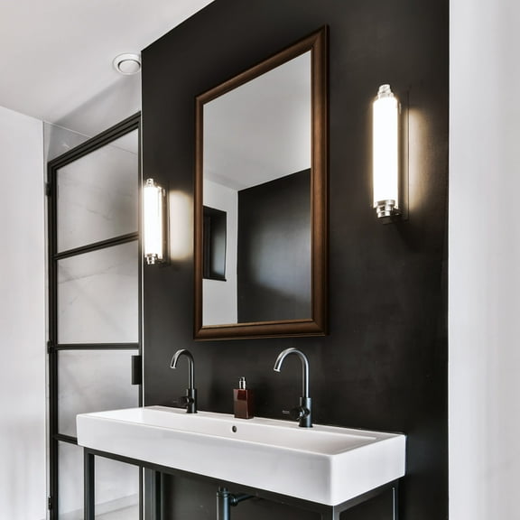 Frame My Mirror Framed Wall Mirror - Bronze 20" x 24" Mirror - Ideal for Bathroom, Wall Decor, Bedroom and Livingroom - Moisture Resistant with Safety Backing - Oxfordshire Design