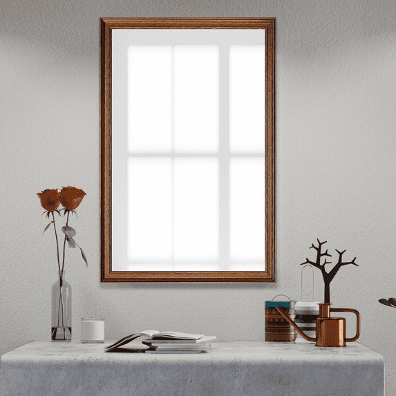 Frame My Mirror Framed Wall Mirror - Bronze 28" x 60" Mirror - Ideal for Bathroom, Wall Decor, Bedroom and Livingroom - Moisture Resistant with Safety Backing - Crenshaw Design