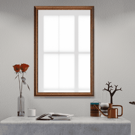 Frame My Mirror Framed Wall Mirror - Bronze 36" x 36" Mirror - Ideal for Bathroom, Wall Decor, Bedroom and Livingroom - Moisture Resistant with Safety Backing - Crenshaw Design