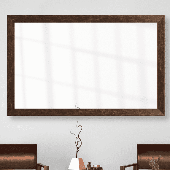 Frame My Mirror Framed Wall Mirror - Venetian Bronze 36" x 36" Mirror - Ideal for Bathroom, Wall Decor, Bedroom and Livingroom - Moisture Resistant with Safety Backing - LaRue Design