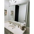 thumbnail image 1 of Frame My Mirror Framed Wall Mirror - White 20" x 36" Mirror - Ideal for Bathroom, Wall Decor, Bedroom and Livingroom - Moisture Resistant with Safety Backing - Morgan Design, 1 of 13