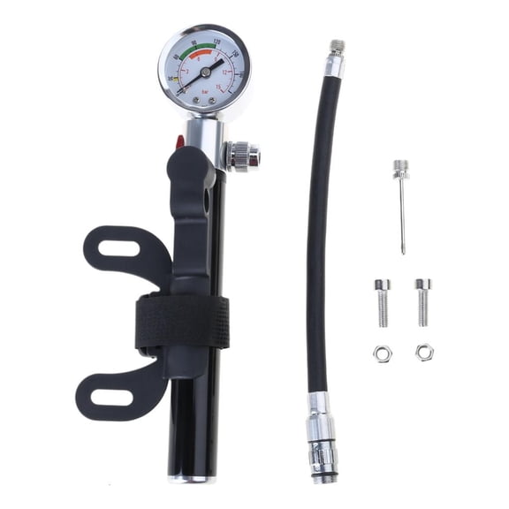 Frame Mount Bikes Pump Bicycles Tire Pump Mini Hand Pump with Pressure Gauge
