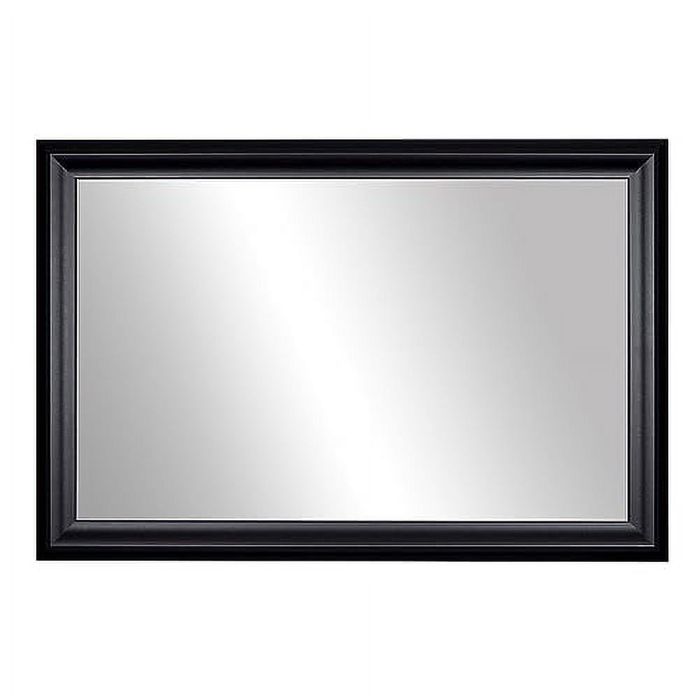 Frame My Mirror Black Framed Mirror, 30" x 42" Mirror for Bathroom ...
