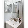 thumbnail image 1 of Frame My Mirror Framed Mirror, Brushed Chrome Finish, 20" x 60", 2" Wide Frame Meade Design, 1 of 11