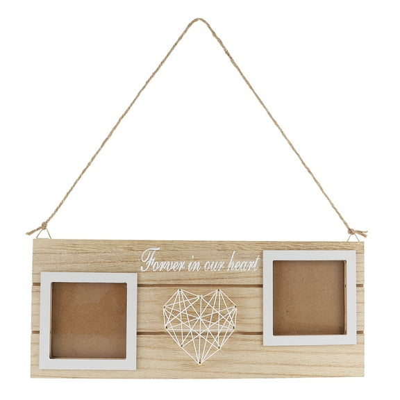 DEEPCRAFF Photo Frame Decoration White Heart 1 Set