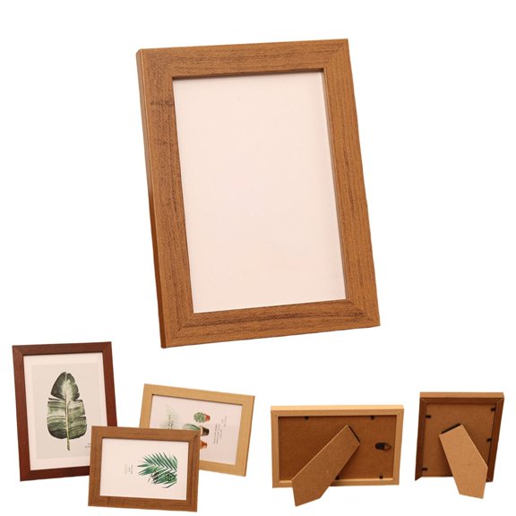 Frame Picture Photo Set Wall Frames Black Certificate Gallery Wooden Style Family Container Display Desktop, Coffee2