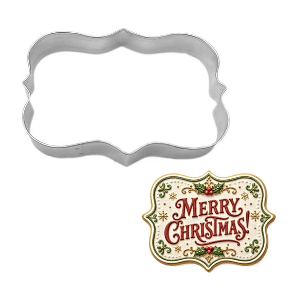 Frame Plaque Cookie Cutter 5 inches O1242 - The Cookie Cutter Shop - Tin Plated Steel Cookie Cutter