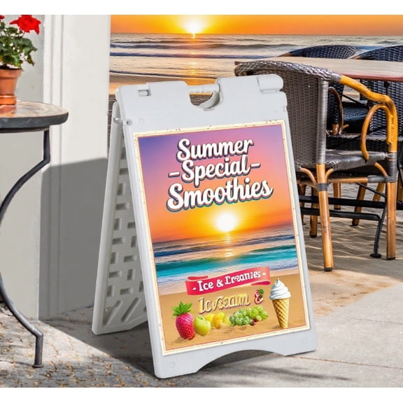 Frame Sandwich Board Signs Outdoor Sidewalk Sign