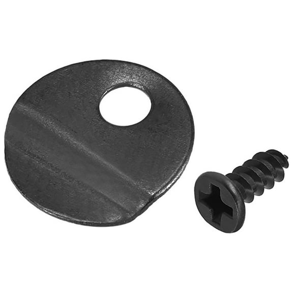 Frame Turn Button, 1/2" Metal Round w Screws for Hanging Pictures, 50 Pcs (Black )