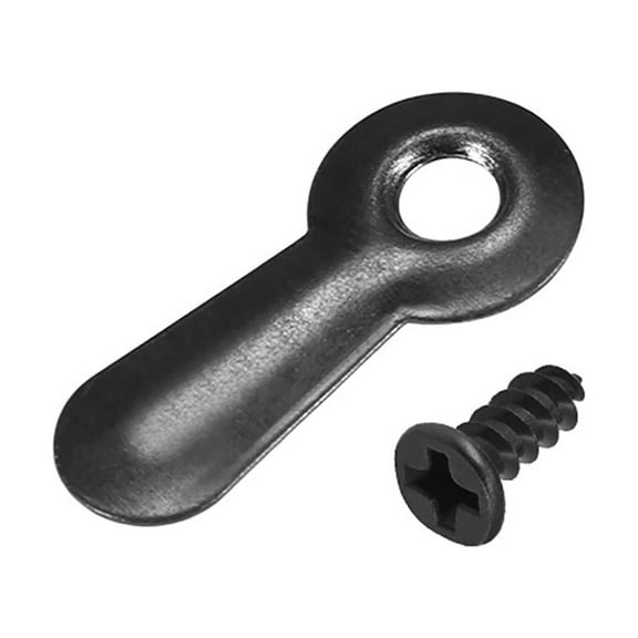 Frame Turn Button, 3/4" Metal Ridged w Screws for Hanging Pictures, 30 Pcs (Black)