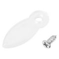 thumbnail image 1 of Frame Turn Button, 3/4" Plastic Drop Shape w Screws for Hanging Pictures, 100 Pcs (Clear), 1 of 4