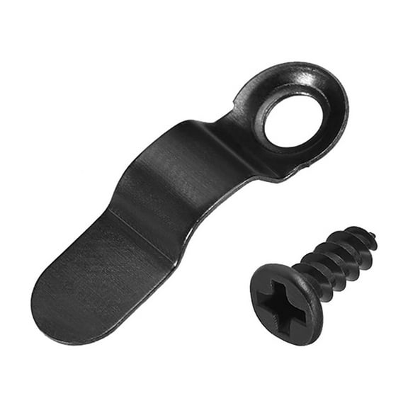 Frame Turn Button, 9/10" Metal Bow Shape w Screws for Hanging Pictures, 30 Pcs (Black)