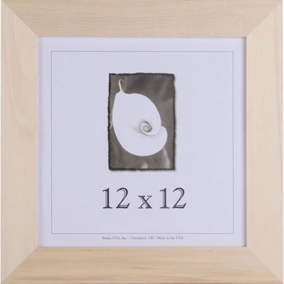 Frame USA Decorate-It Unpainted Wood 1.5 Inch Picture Frame (12" x 12")