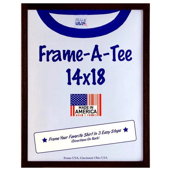 Frame USA "Frame-A-Tee" T-Shirt Frame - 14x18, Walnut
