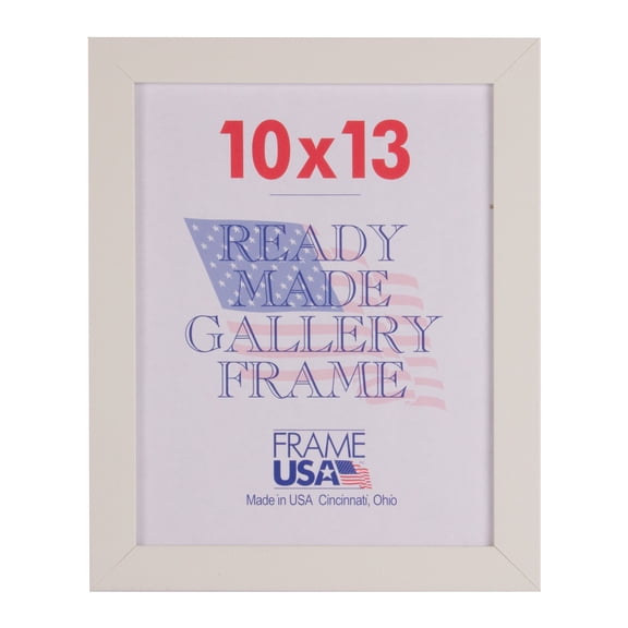 Frame USA Simply Poly Poster Frame - 10x13, White